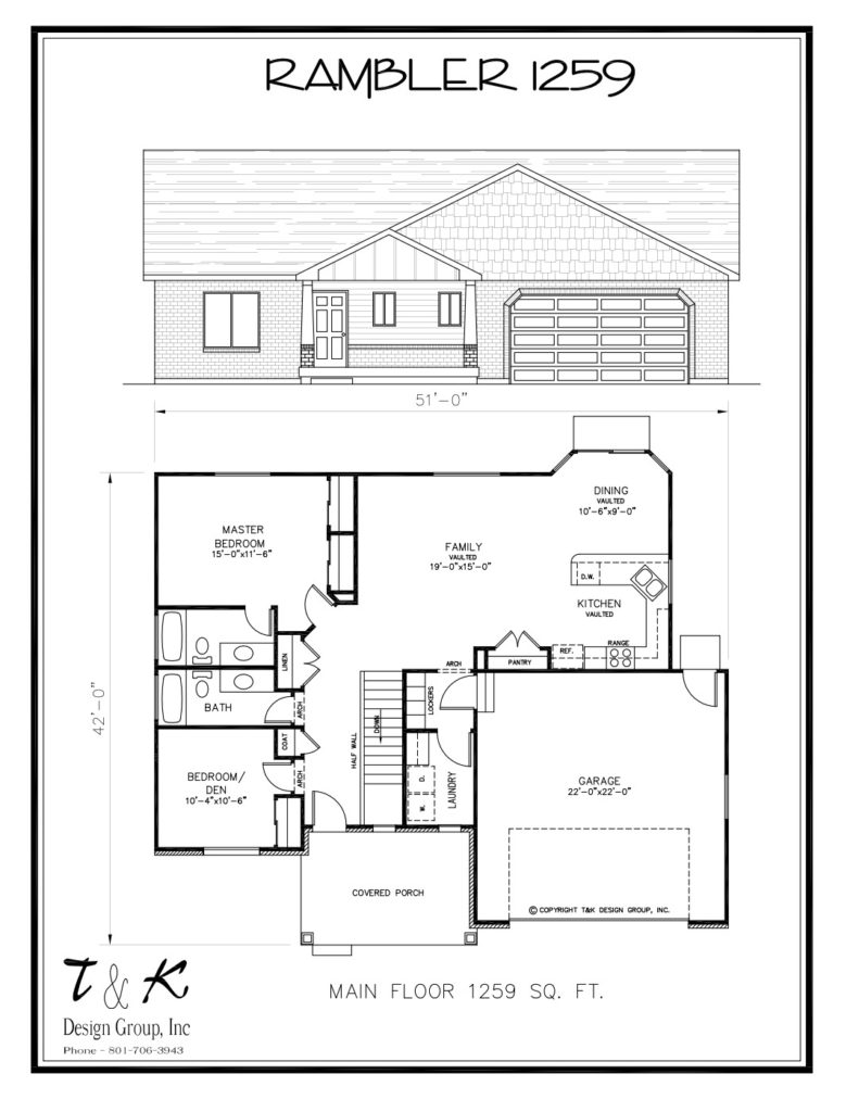 RAMBLER FLOOR PLANS – T-K Design