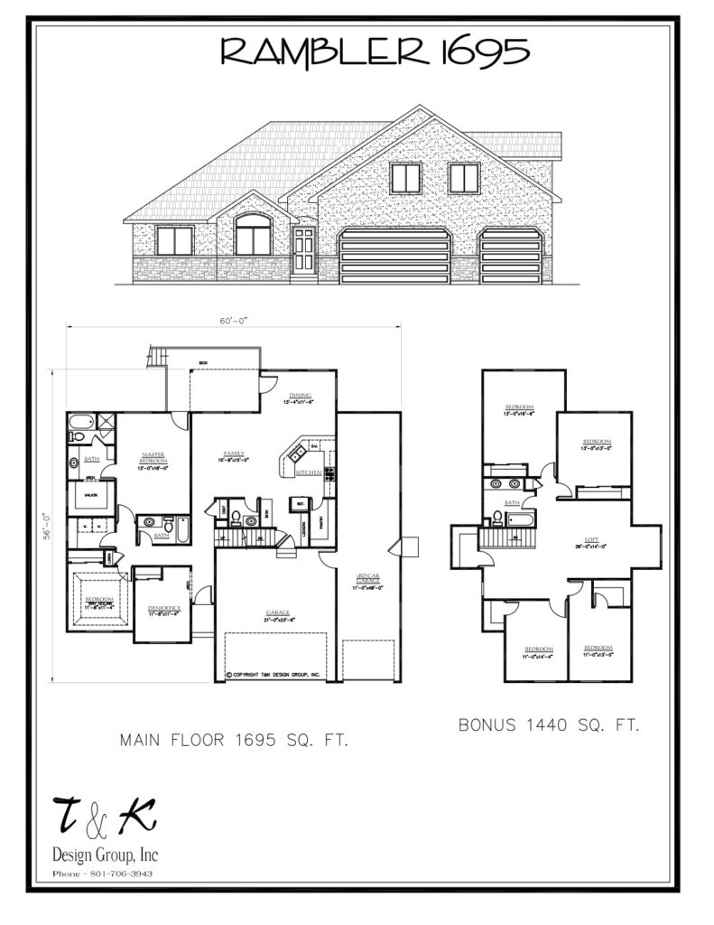 RAMBLER FLOOR PLANS – T-K Design